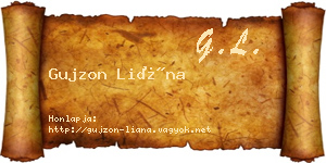 Gujzon Liána névjegykártya